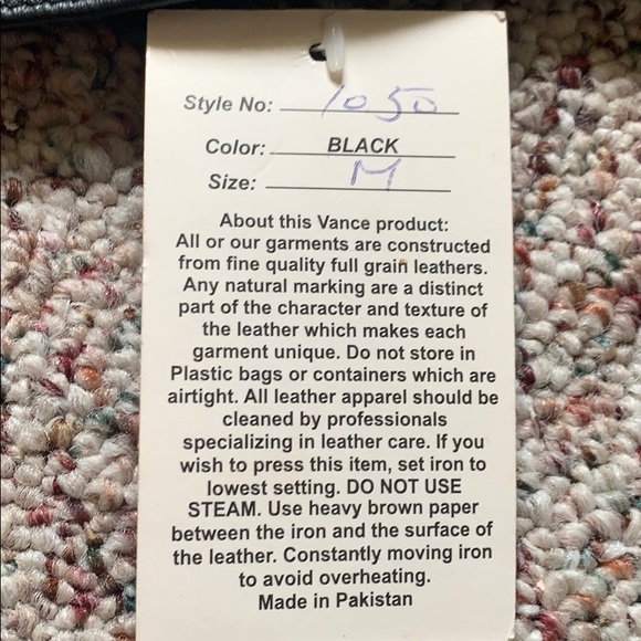 Leather vest NWT - Picture 6 of 7